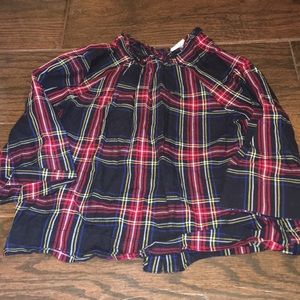 Crewcuts 4-5 Christmas plaid blouse